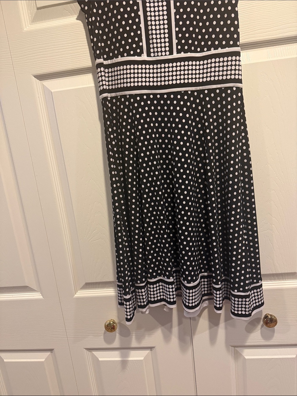 Michael Kors Black and White Polka Dot Dress..size S .. nwt - Picture 4 of 6